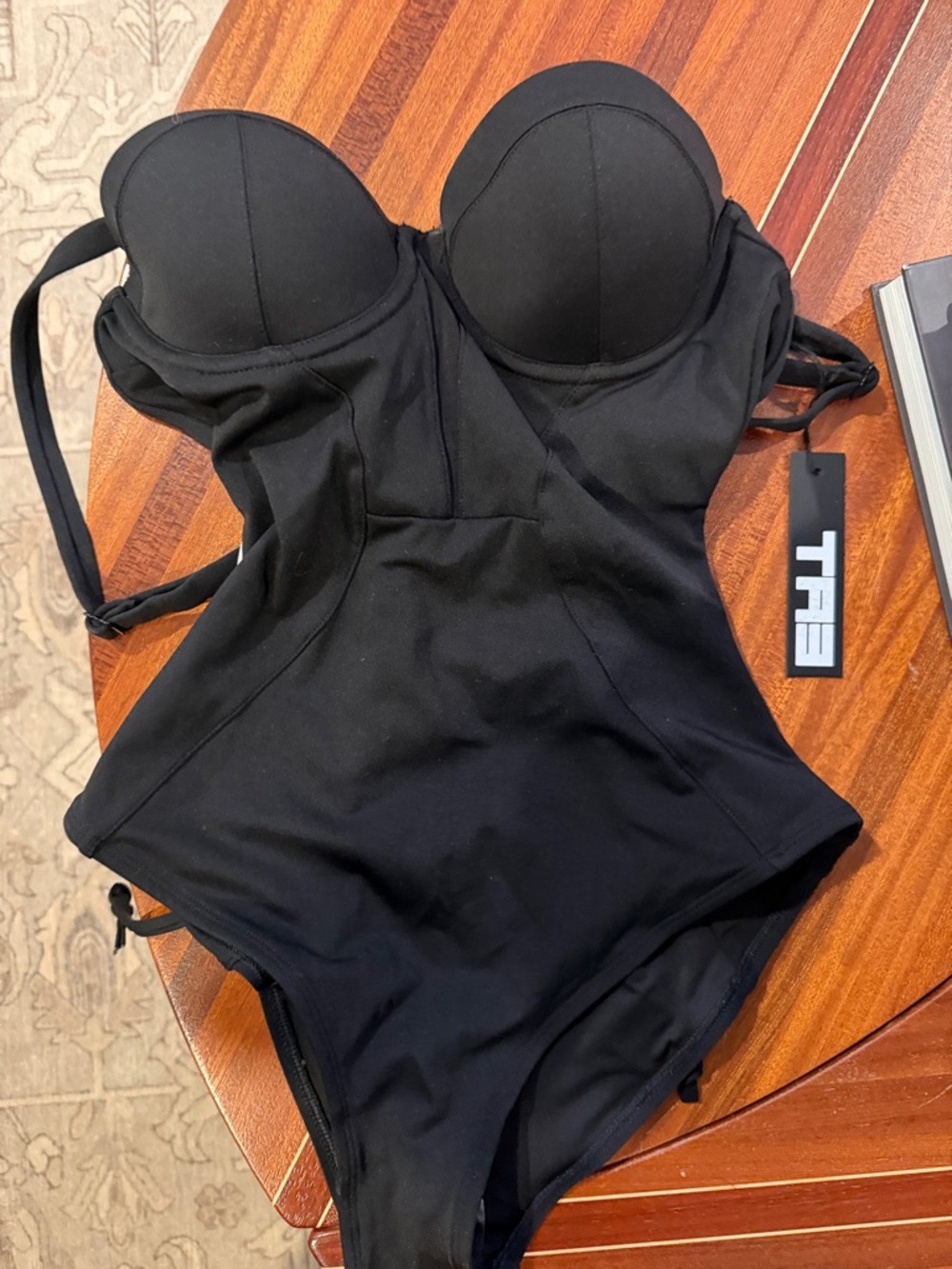 Ta3 Bombshell Women’s Black One-Piece Swimsuit with Underwire